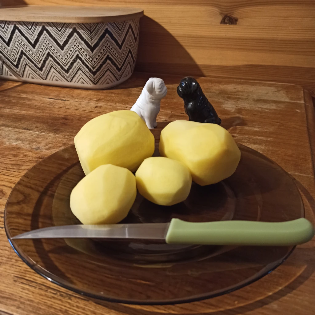 obranie ziemniaki do pieczenia